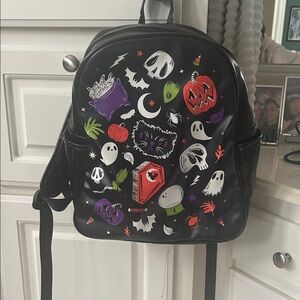 Halloween Themed Black Backpack